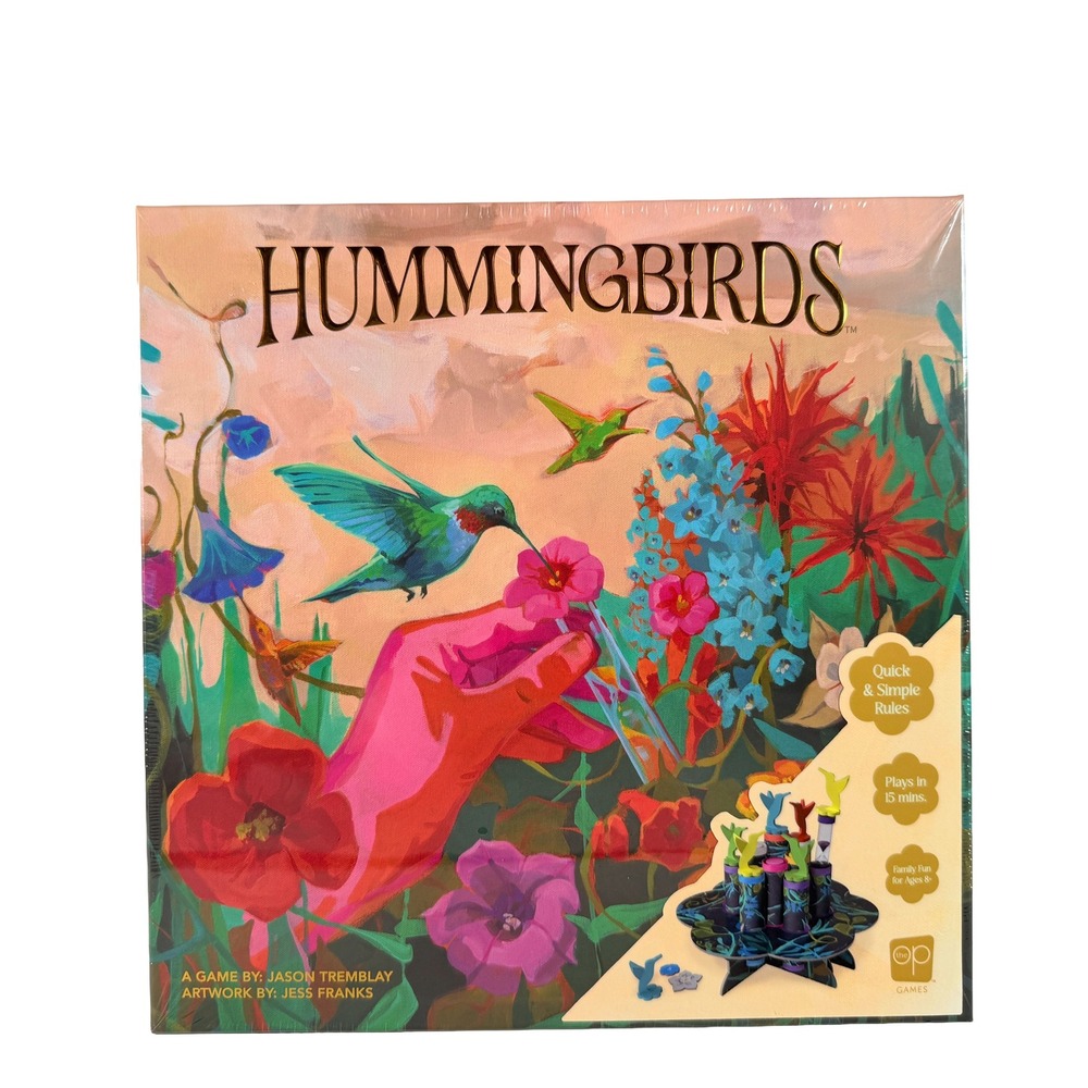 Hummingbirds Board Game The Op USAopoly Family Strategy Sand Timer New Sealed